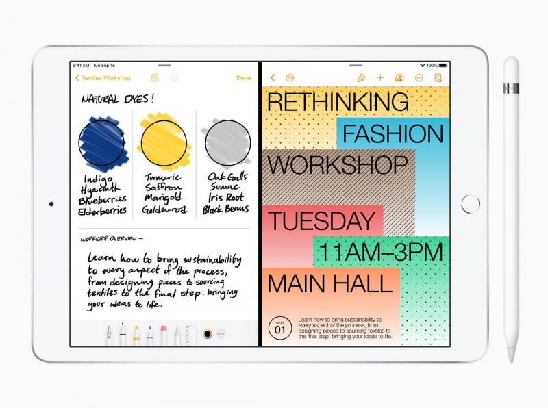 iPad（第8世代）。こちらも見た目は第7世代と変わらない
