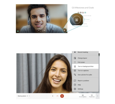 Google Meet、背景ぼかし機能が順次利用可能に - ケータイ Watch