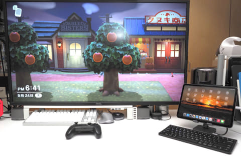 iPadを机上据えて、デスクトップパソコンのコンパニオンにするッ