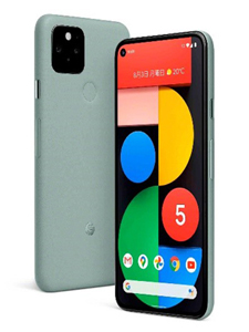 「Google Pixel 5」</br>Sorta Sage（ソータセージ、左）とJust Black（ジャストブラック、右）