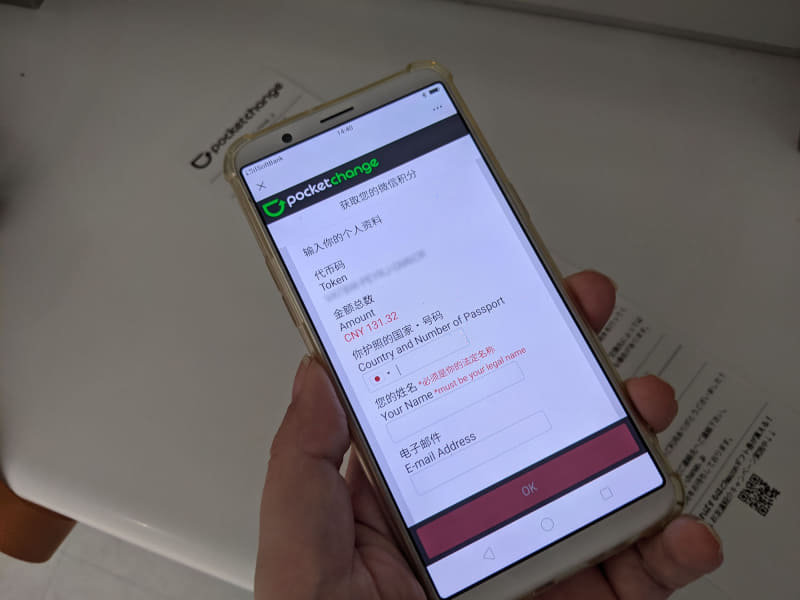 あれ、パスポート番号、氏名、メールアドレスを入力せよ、という入力画面が出てきた……。セキュリティ強化されてる？