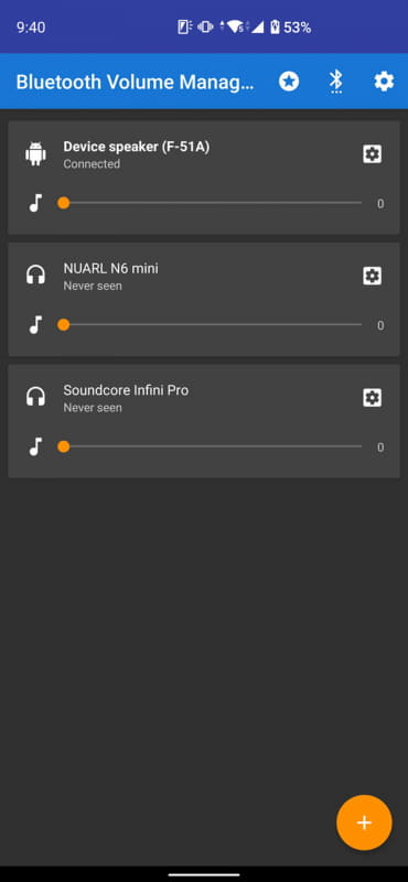 本体スピーカー、ヘッドセット、外部スピーカーを選んだ。無料版は3つまでの制限がある