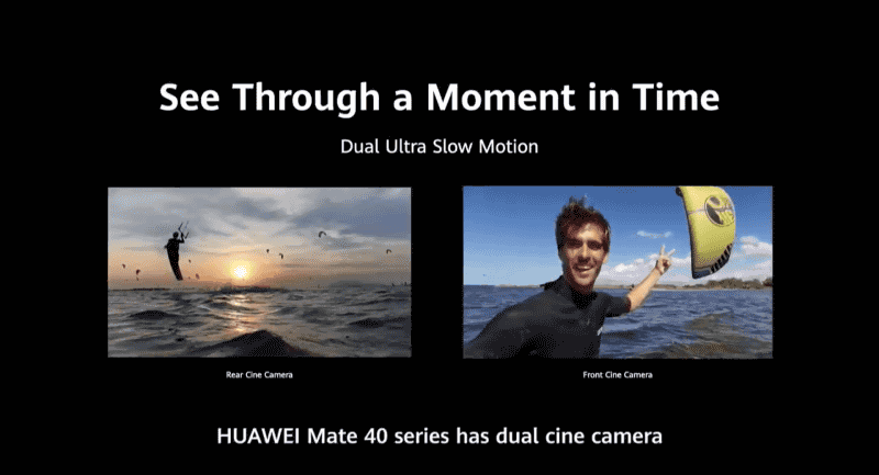 背面とフロントのシネカメラで撮影