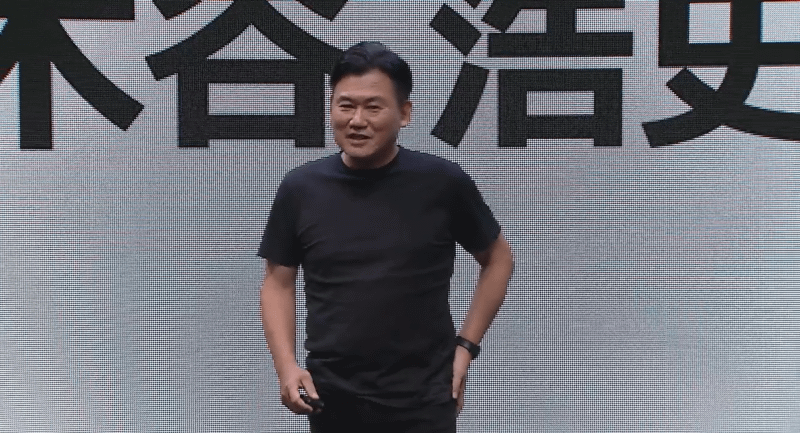 9月30日の5Gサービス発表会における三木谷氏