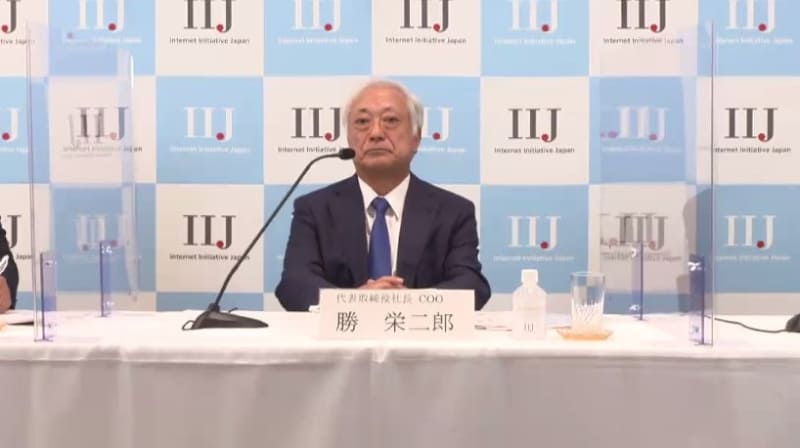 IIJ代表取締役社長　勝 栄二郎氏