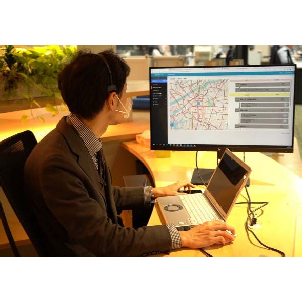 車両ルートなど遠隔でも確認する