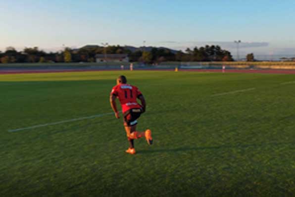 Skydio 2で撮影したマピンピ選手