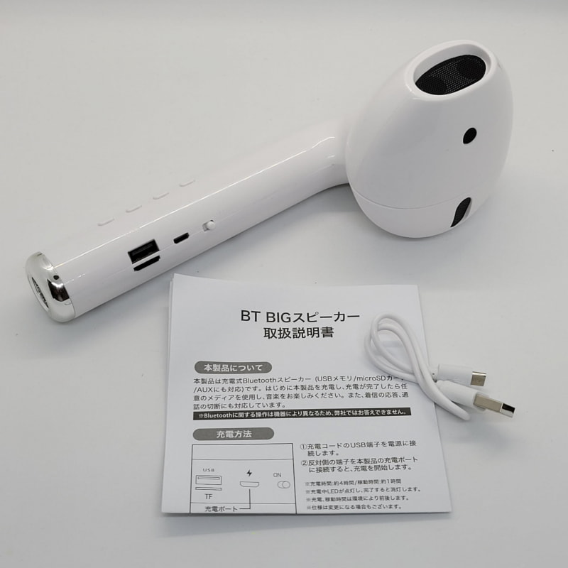 同梱品は3点と極めてシンプル