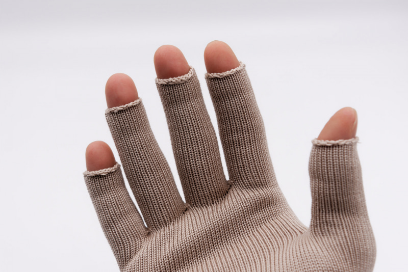 これだけ出ていればキーボード操作の感覚は素手の時と変わらない