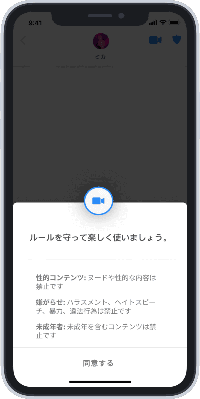 ビデオ通話機能イメージ
