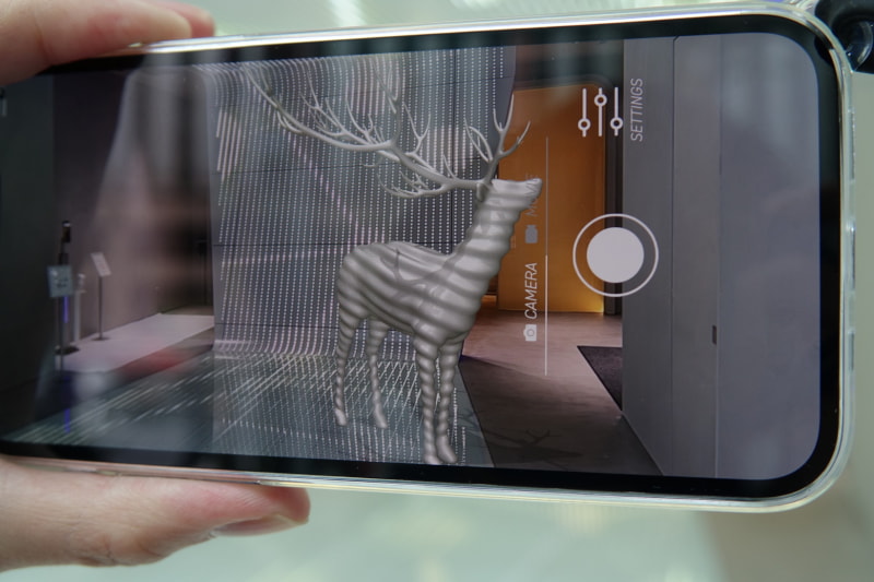 GINZA 456で試した様子。シカでした