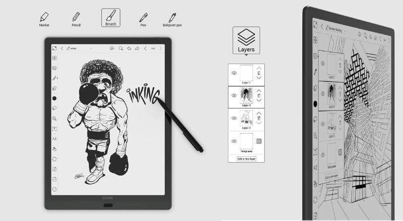 ワコム製のスタイラスペンが付属