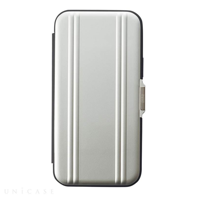ZERO HALLIBURTON Hybrid Shockproof Flip Case for iPhone 12/12 Pro (Silver)