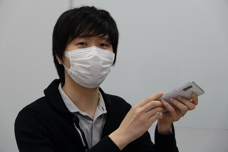 デザインを担当した、事業本部プロダクト事業部開発グループの淺野氏