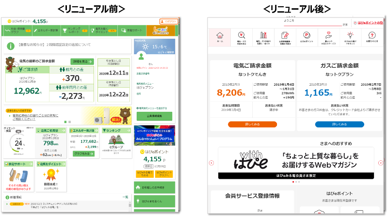 ユーザーインターフェイスをリニューアル
