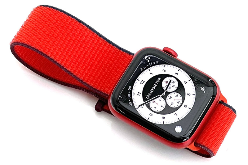 （PRODUCT）REDのApple Watch Series 6はアルミニウムケースのみ。44mm/GPSモデルを購入した。税別4万5800円。付属のバンドは<a href="https://www.apple.com/jp/shop/product/MG443FE/A/" class="strong b">（PRODUCT）REDスポーツループ</a>だった