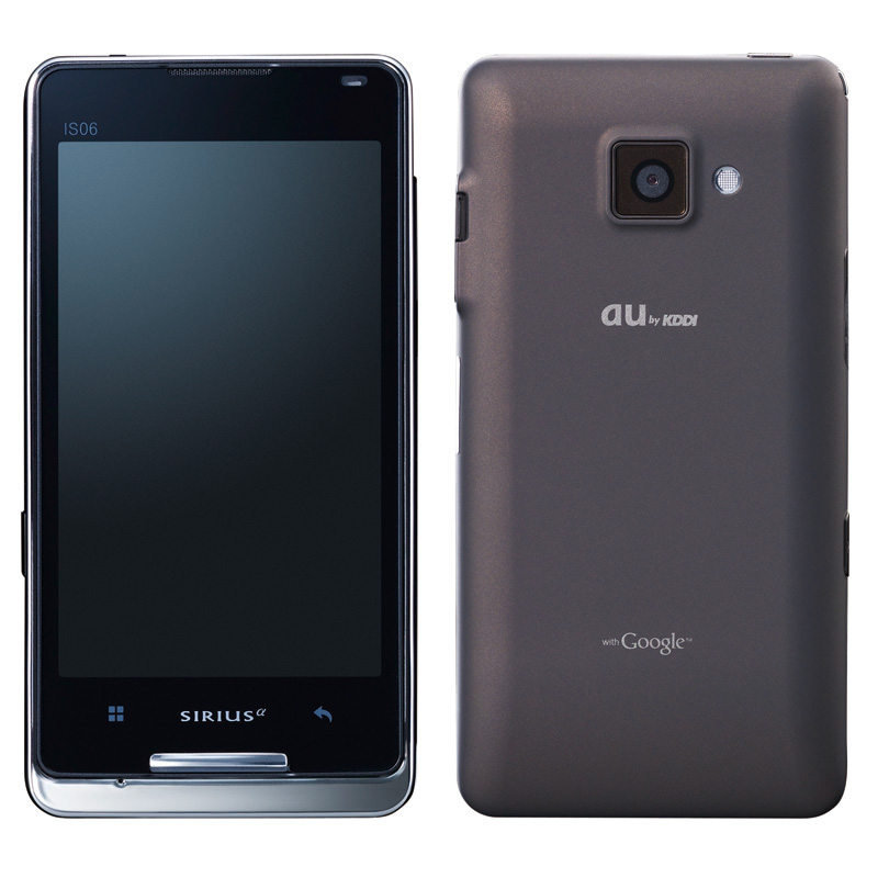 「SIRIUSα IS06」、カラーはブラック（左）とホワイト（右）をラインアップ