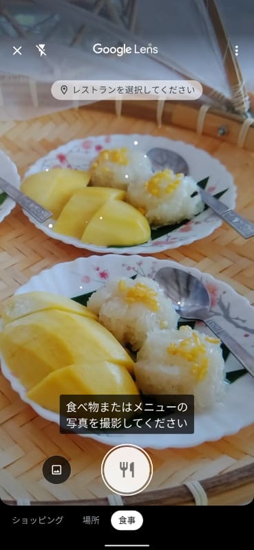 食べたい料理の写真から、レシピサイトやレストランなどを検索