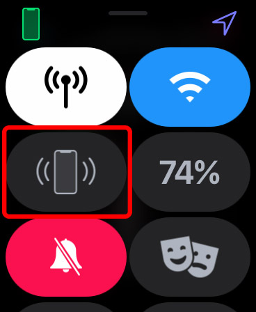 「iPhoneを探す」はタップで音、長押しで音と光でiPhoneの場所を知らせます