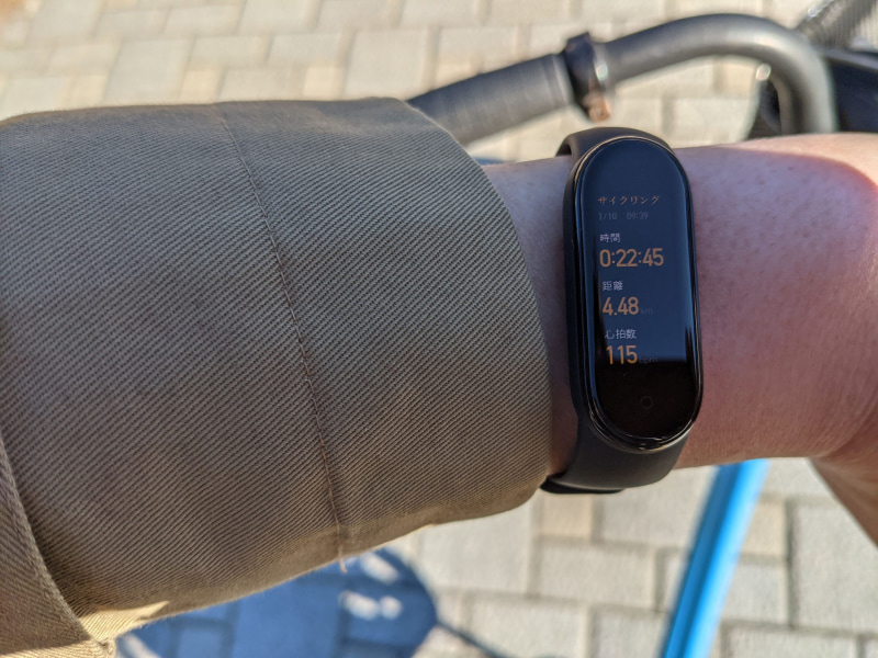 自転車（ママチャリ）で20分ほど、距離にして4キロほど走りました。ひぃはぁ、ひぃはぁ