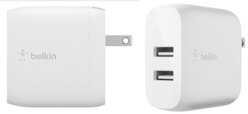 BOOST↑CHARGEデュアルUSB-Aウォールチャージャー24W