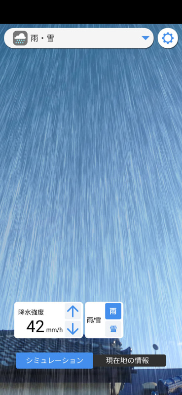 数十mmの降雨だと視界はかなり妨げられそうだ