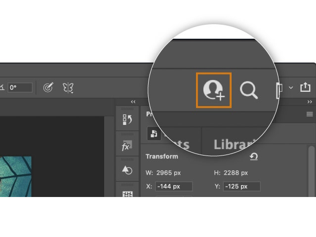「編集に招待」ボタン