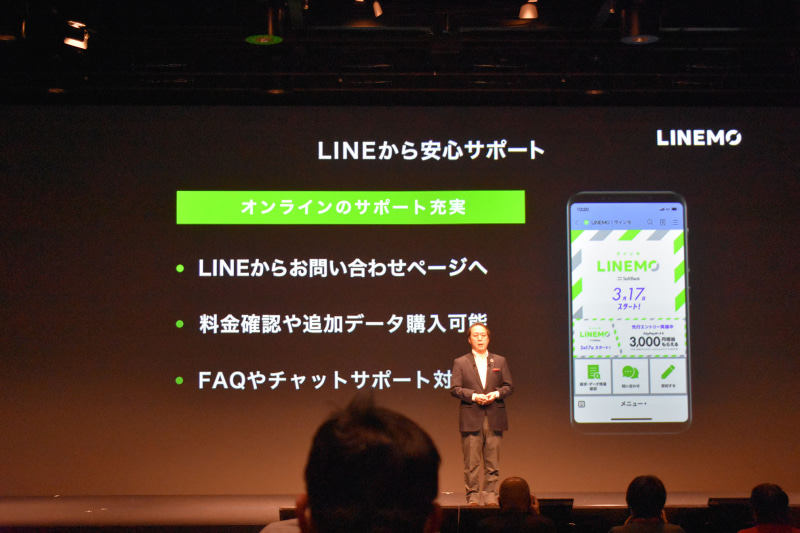 LINEによるサポート