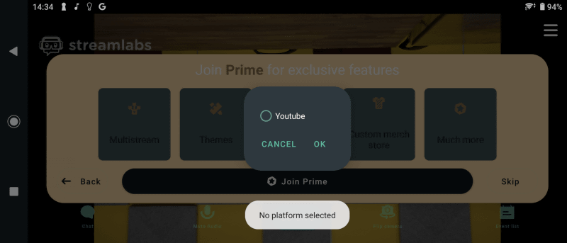 【ステップ2】配信先としてYouTubeを選ぶ