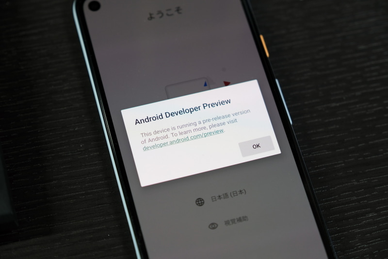 Pixel 4aにAndroid 12 DP1をインストール
