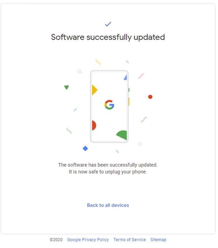 イメージファイルのダウンロードからインストールまで自動で行われる