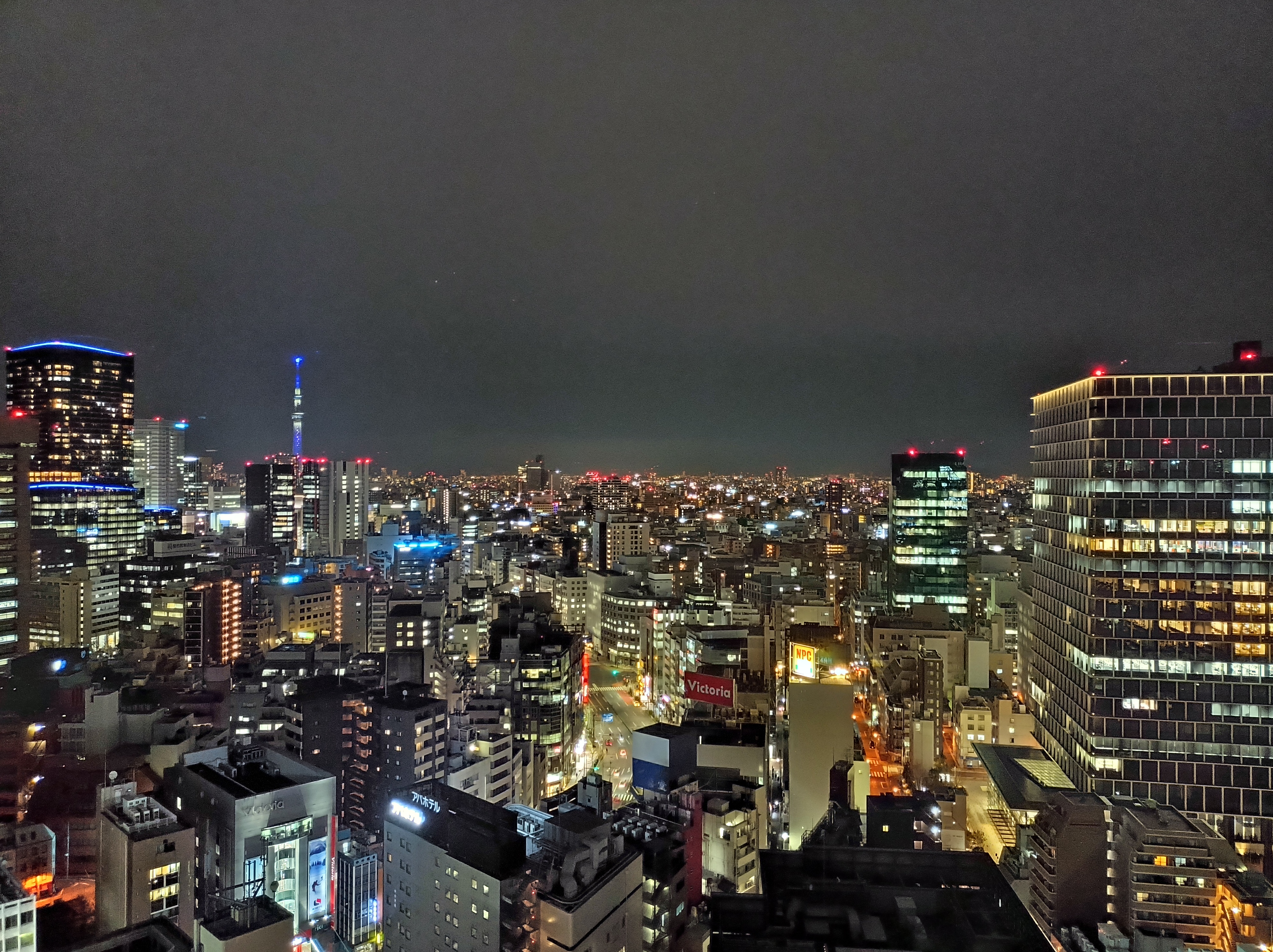 夜景モードで撮影