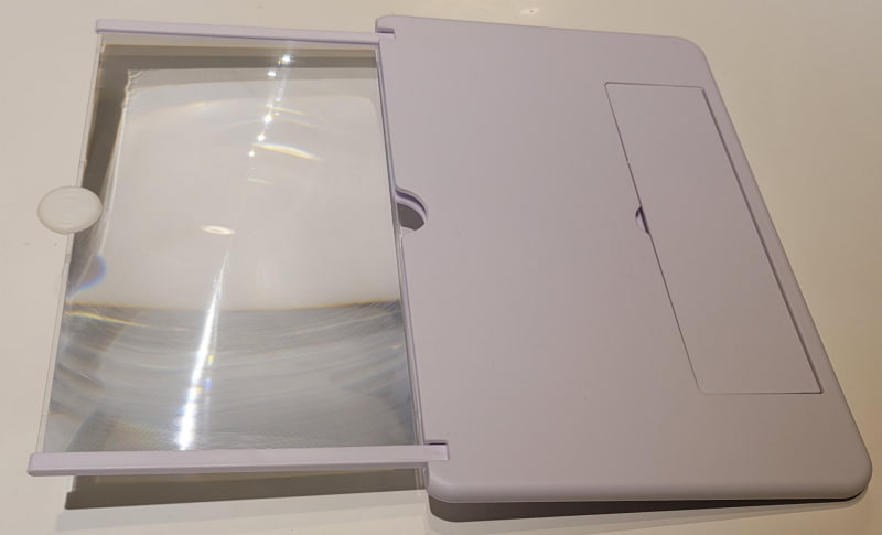 まずはレンズプレートを引き出す