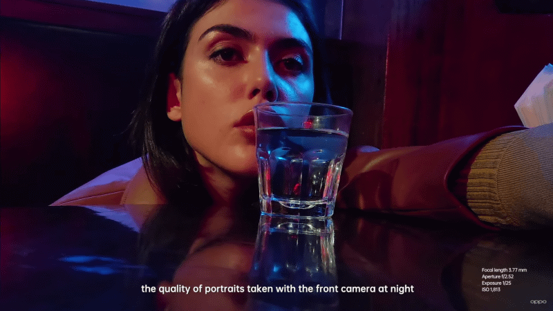 暗い場所での自撮り