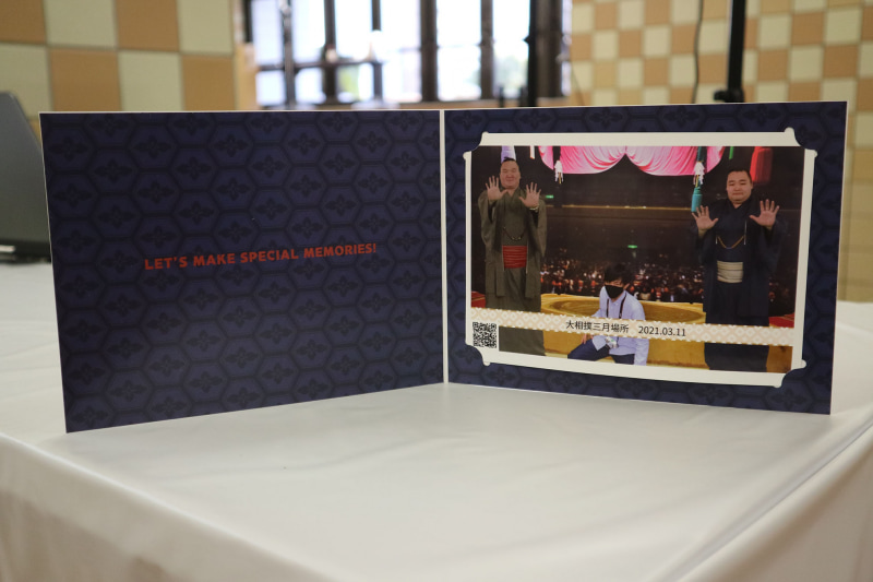 写真は特別フォトフレームとともに持ち帰れる