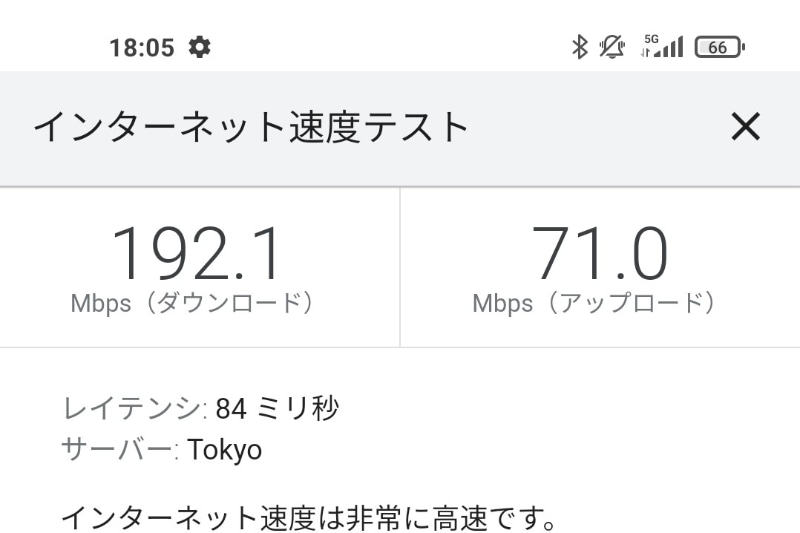 5Gの表示を見かけると、用もないのにスピードテストをしてしまい、データ容量を減らしてしまいます