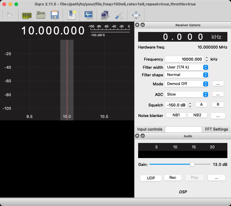 アプリを開いた様子