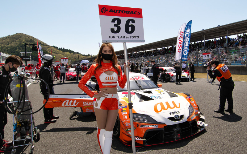 強豪チームとしておなじみ、auの36号車 au TOM'S GR Supra（関口雄飛/坪井翔組）