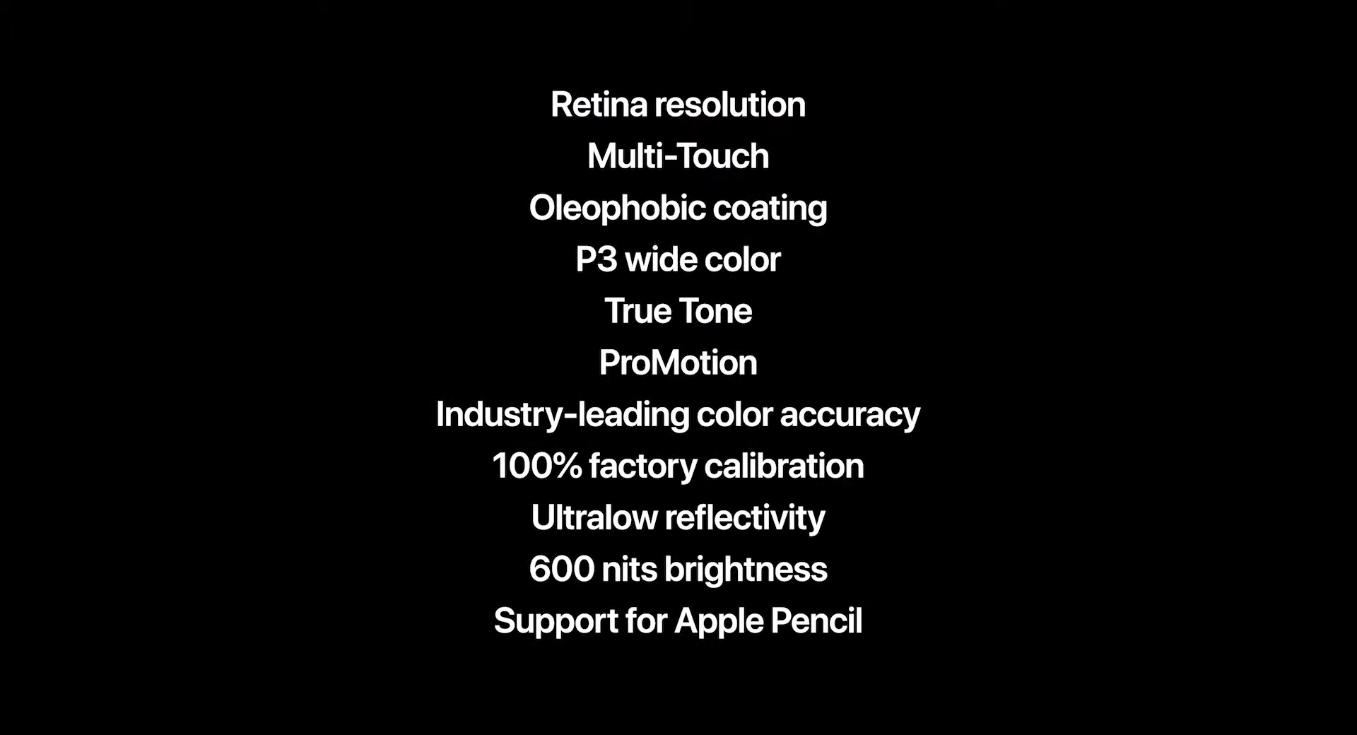 11インチモデルのLiquid Retinaディスプレイのスペック