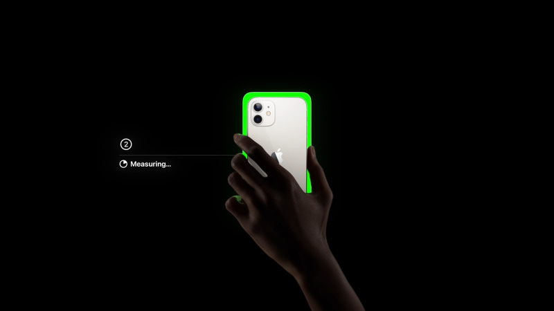 調整中は何色かの基本カラーが表示