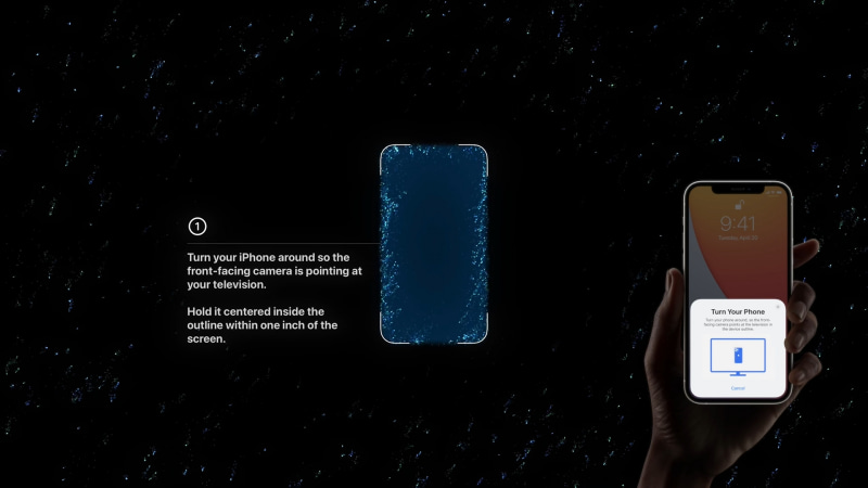 テレビとiPhoneを調整モードにする