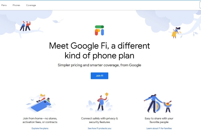 「Google Fi」ホームページより