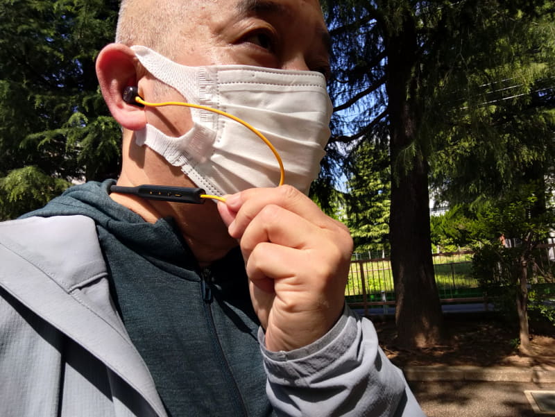 落下の不安が少なく、長く装着していても気にならなかった