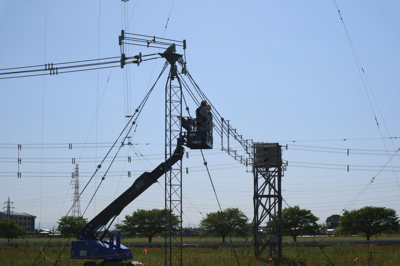 点検中のようす