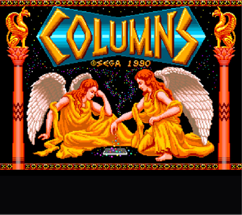 宝石の美しいグラフィックと心洗われるサウンドに誰もが魅了された落ちものパズルゲーム。宝石をタテ・ヨコ・ナナメに並べて消していこう。シンプルなルールが楽しい「アーケードモード」に加え、BGMを3曲から選べる「オリジナル」や詰めパズルゲーム「フラッシュコラムス」モードを搭載している（KDDI資料より）