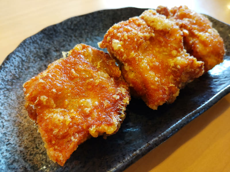 普通の唐揚げ。こんがり感がたまらない