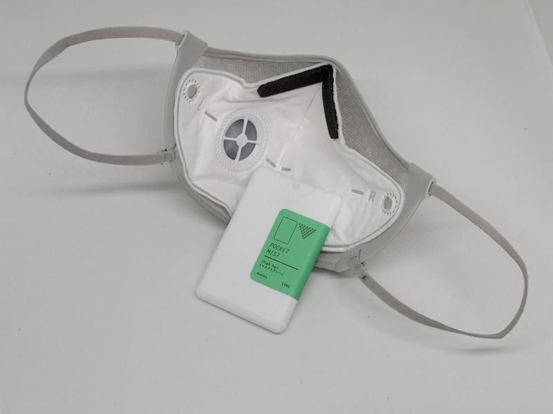 いつまでも続くコロナ禍、マスクスプレーでリフレッシュだ