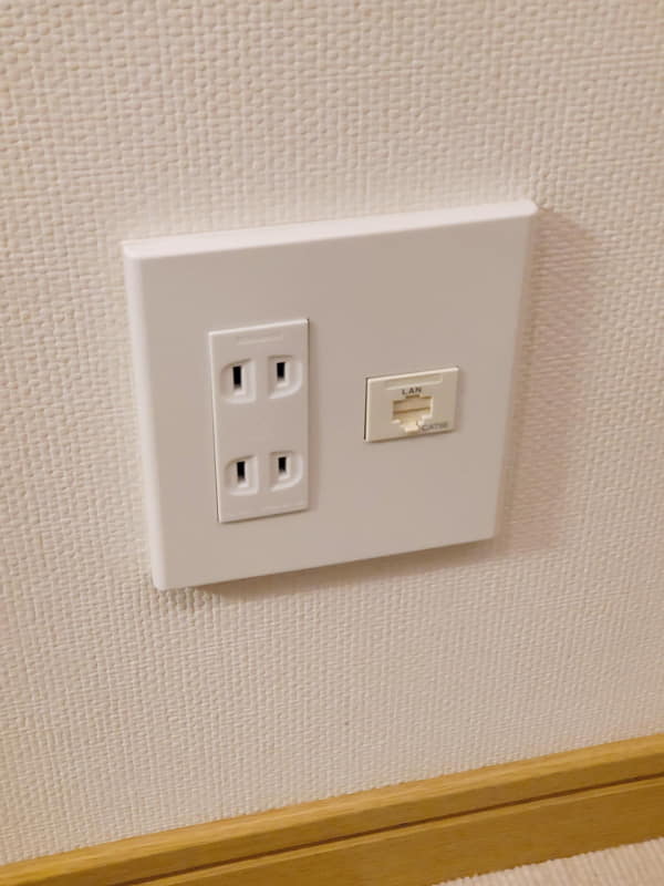 LANポートが拡張されたプレートなどにはマッチしないので注意が必要だ