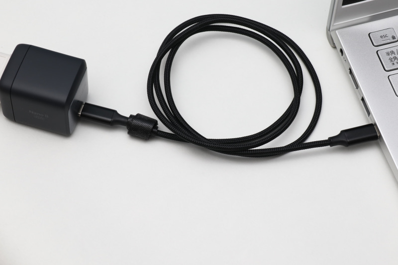 ノートパソコンを充電してみた