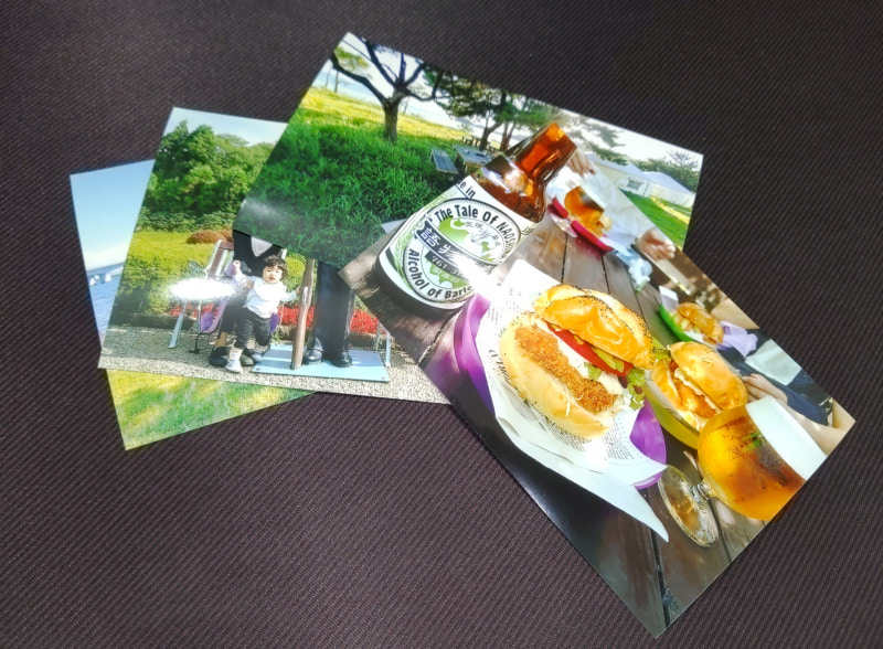 きれいな写真が印刷された